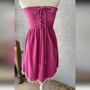 Pink juicy Coture terry cloth tube Dress L